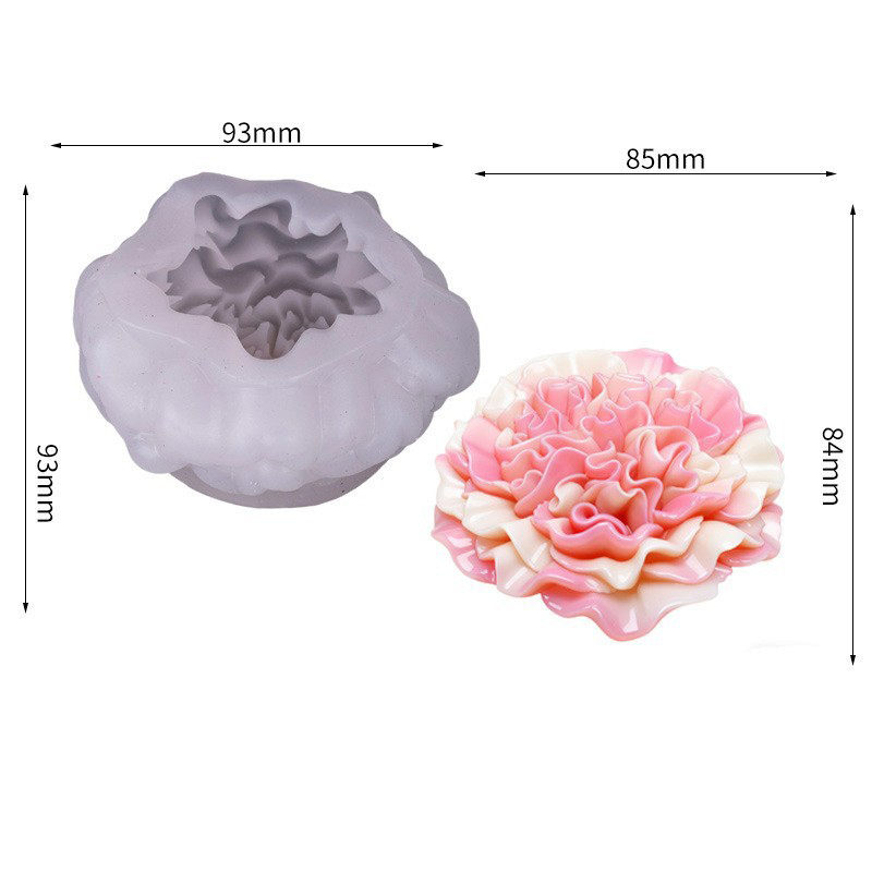 Candle Making Workshops - Carnation Flower Silicone Mold Reusable Fondant