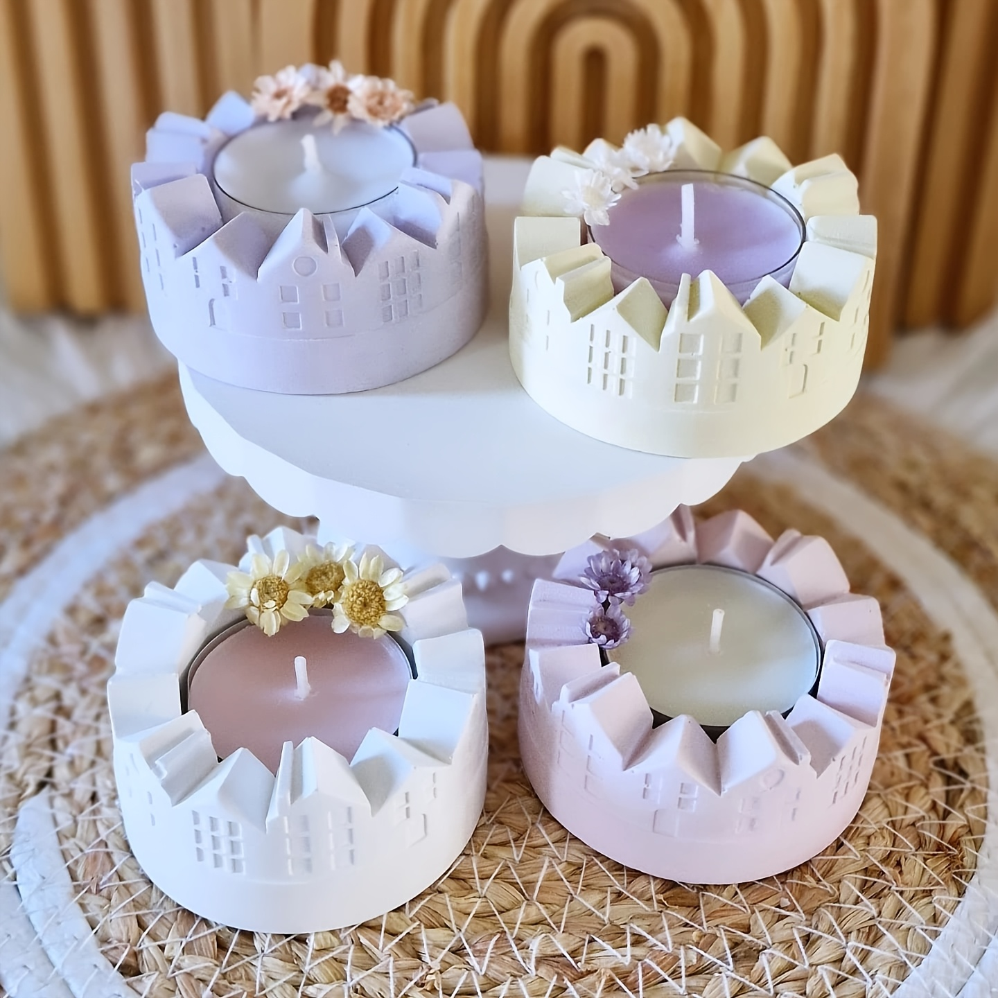 Candle Mold Silicone - Reusable Silicone Mold Compatible for Resin