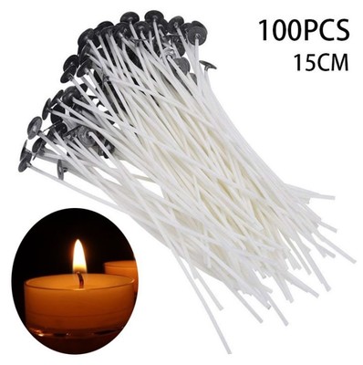 Soy Wax Pillar Blend - 8-20cm 100 PCS Candle Wicks Smokeless