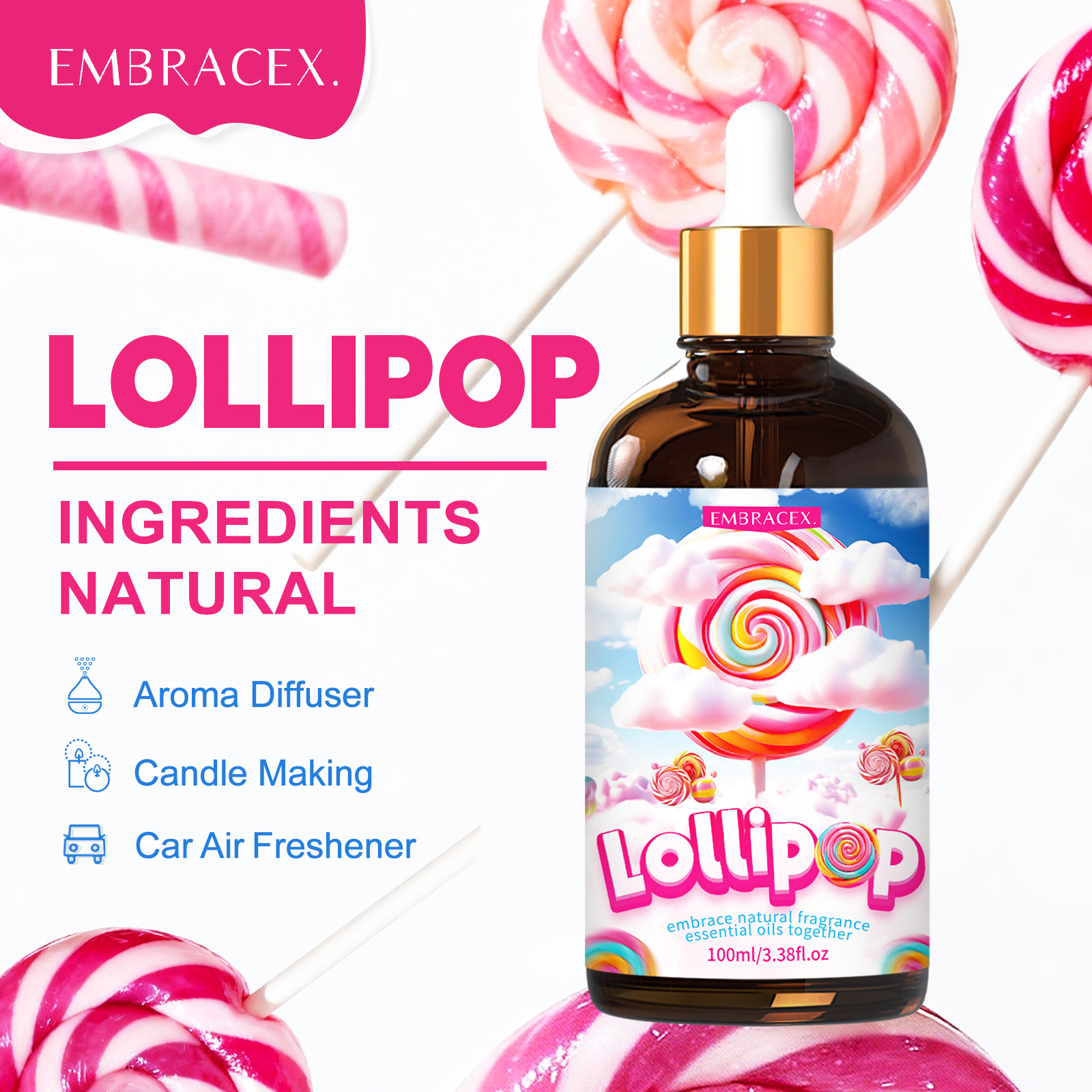 100ml Lollipop Essential Oil F - Candle Making Scents recension och pris