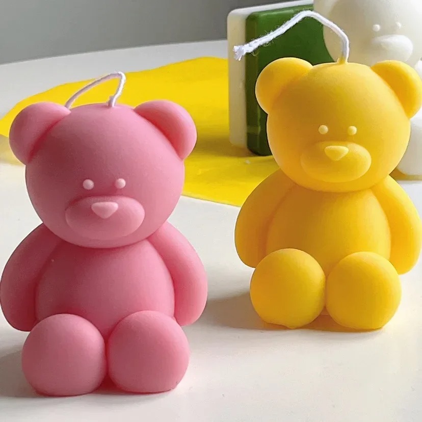 3D Cute Cartoon Bear Silicone  - Candle Making Kits recension och pris