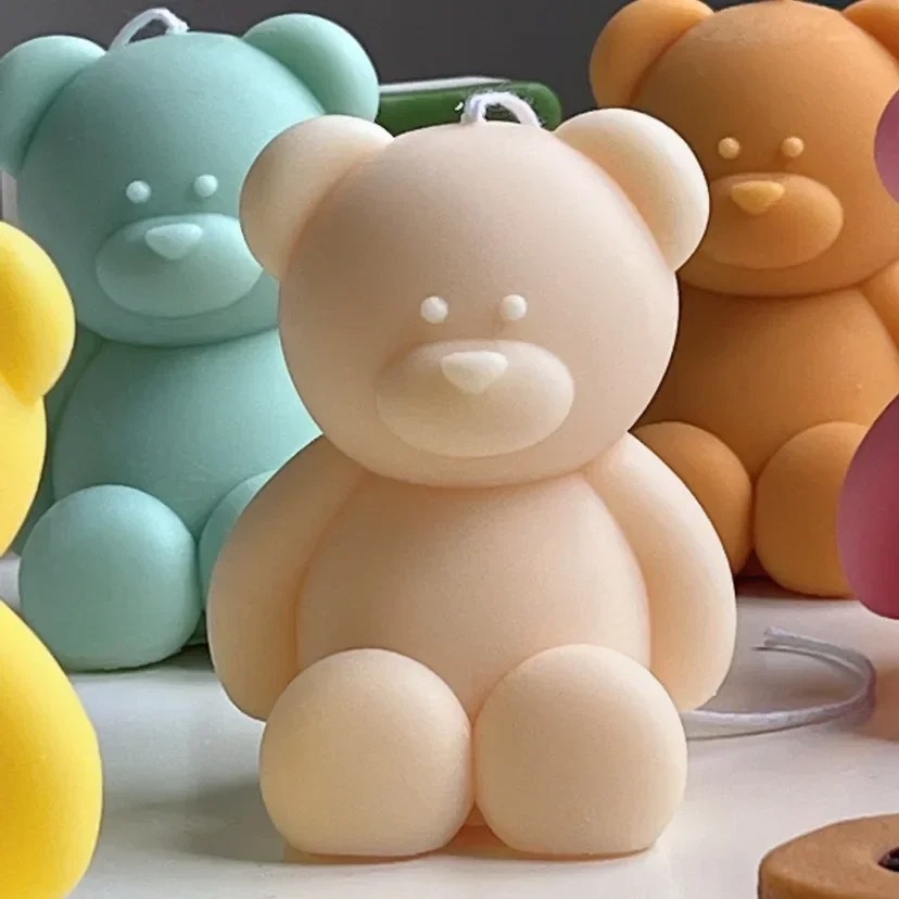3D Cute Cartoon Bear Silicone  - Candle Making Kits recension och pris