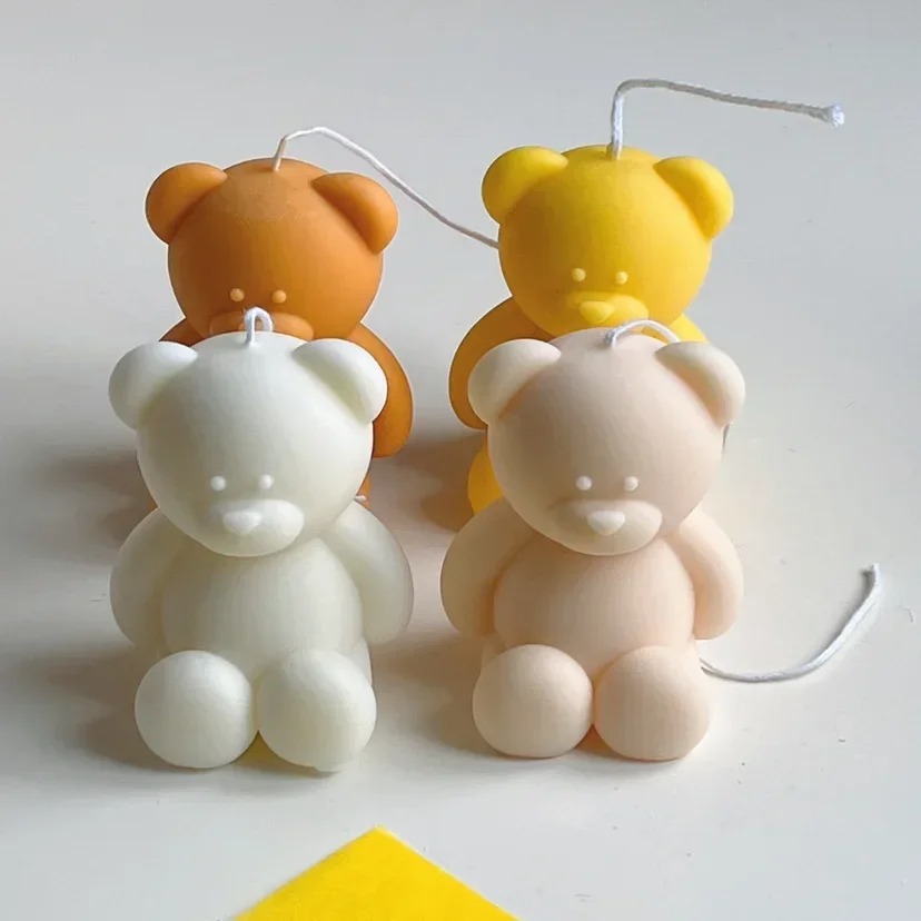 3D Cute Cartoon Bear Silicone  - Candle Making Kits recension och pris