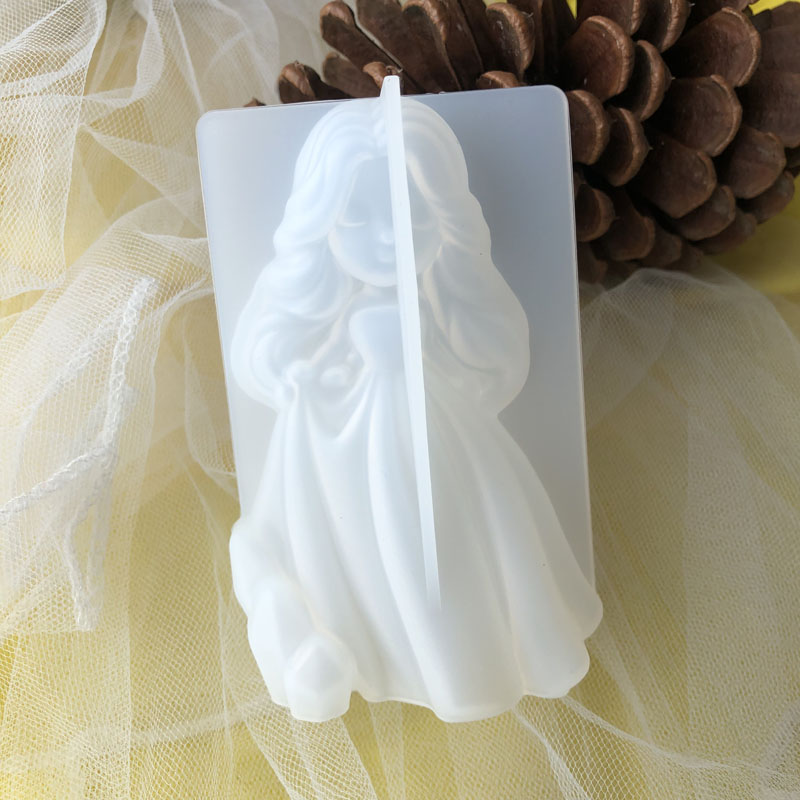 3D Cute Princess Silicone Cand - Candle Mold Silicone recension och pris