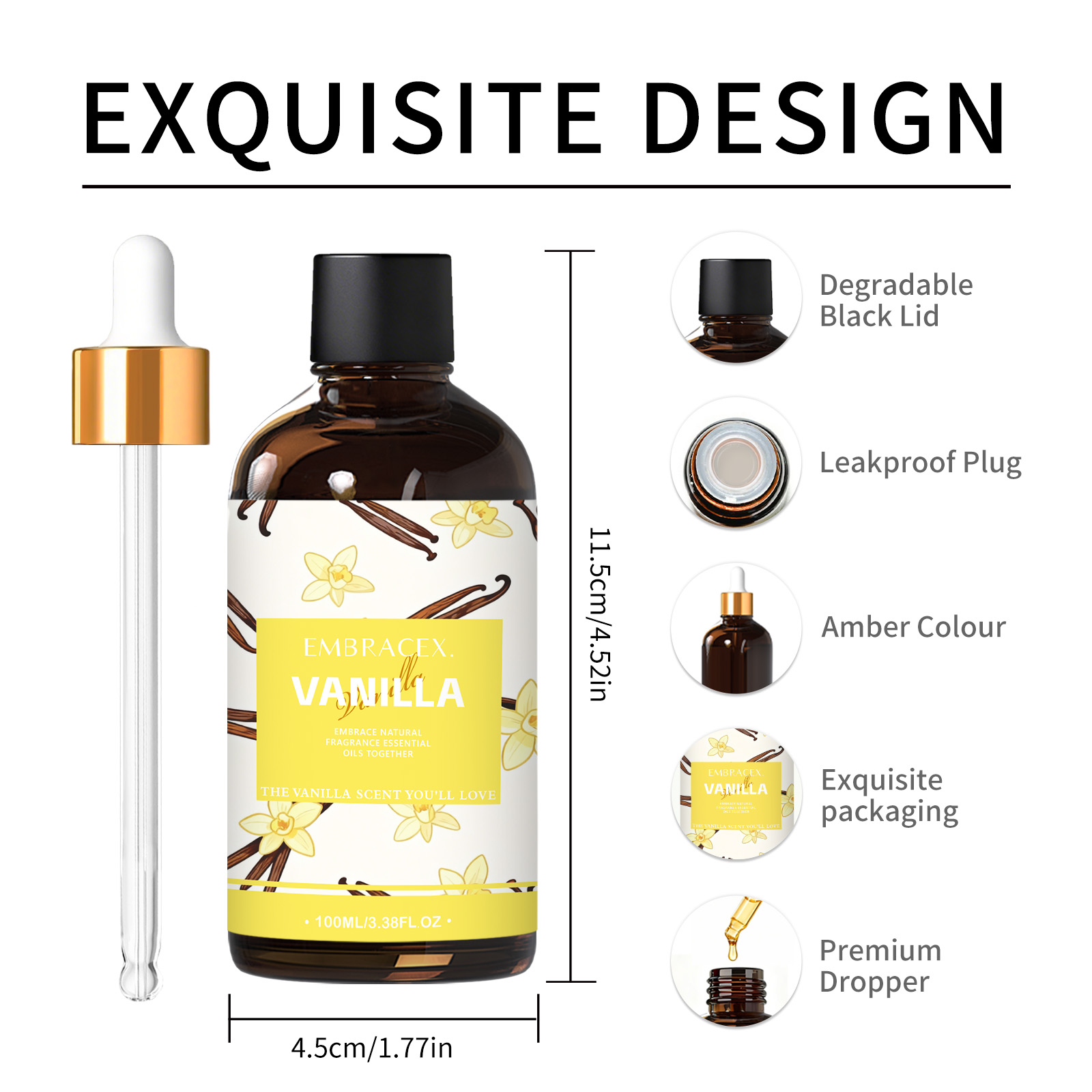 100ml Vanilla Essential Oil Bo - Candle Making Oil Scents recension och pris