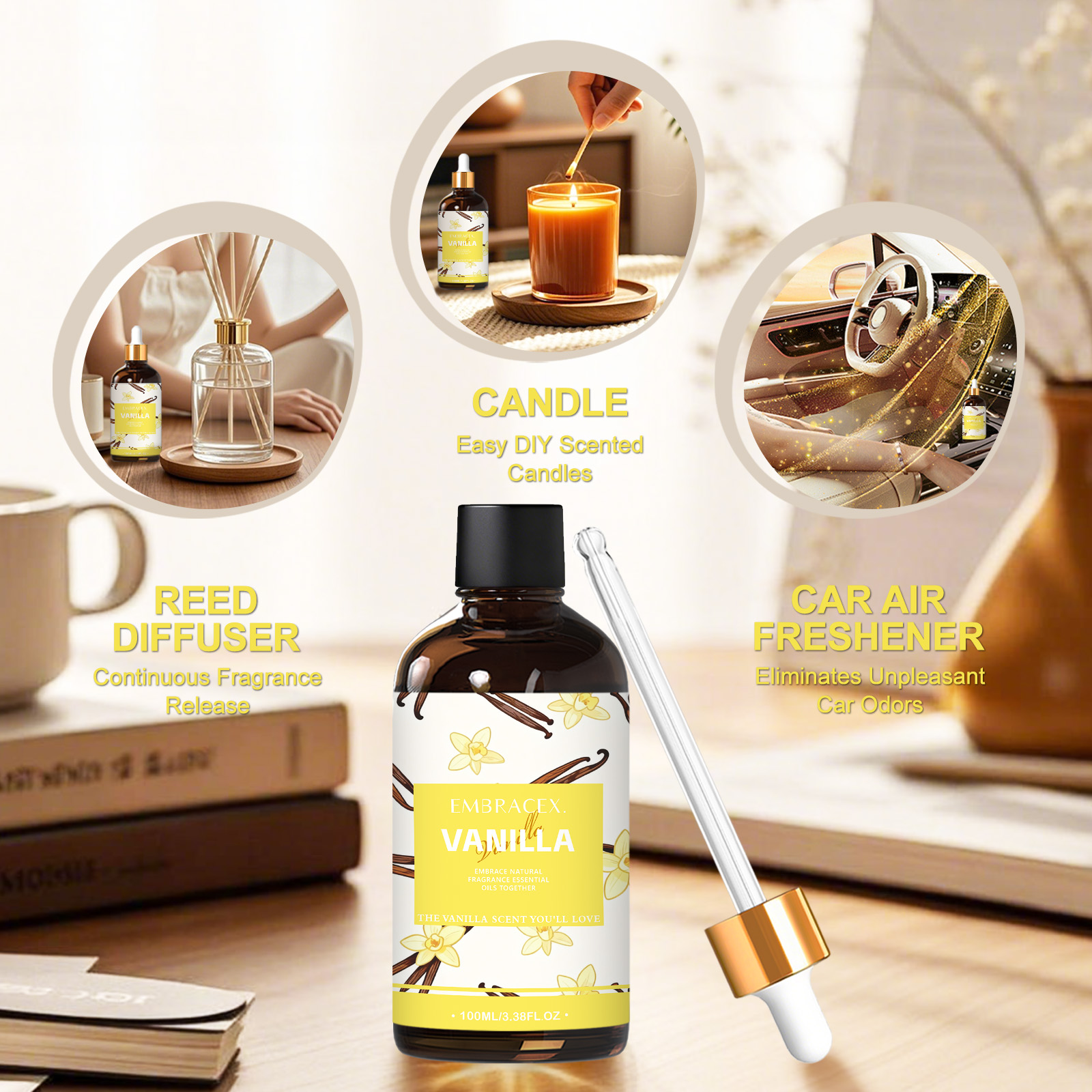 100ml Vanilla Essential Oil Bo - Candle Making Oil Scents recension och pris
