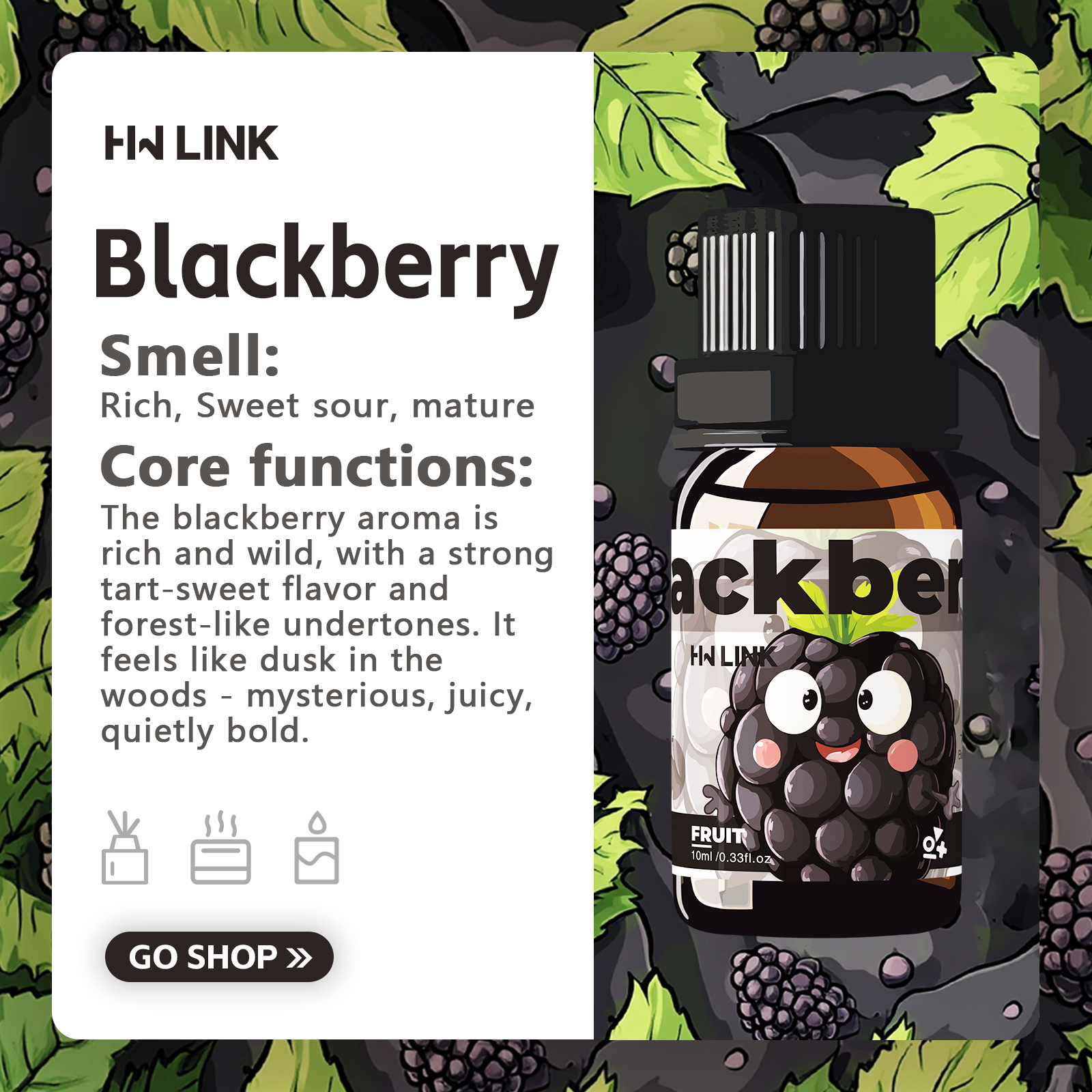 Blackberry Essential Oil Black - Candle Making Scents recension och pris