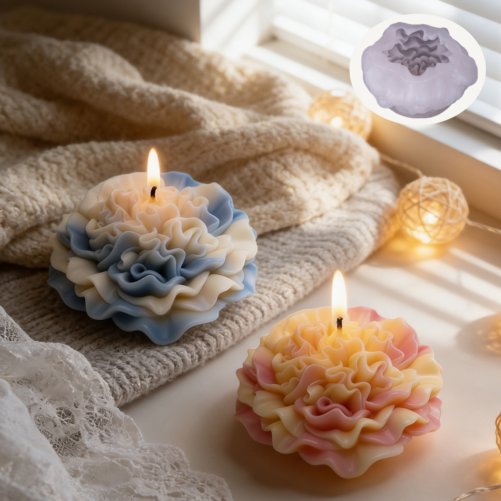 Carnation Flower Silicone Mold - Candle Making Workshops recension och pris