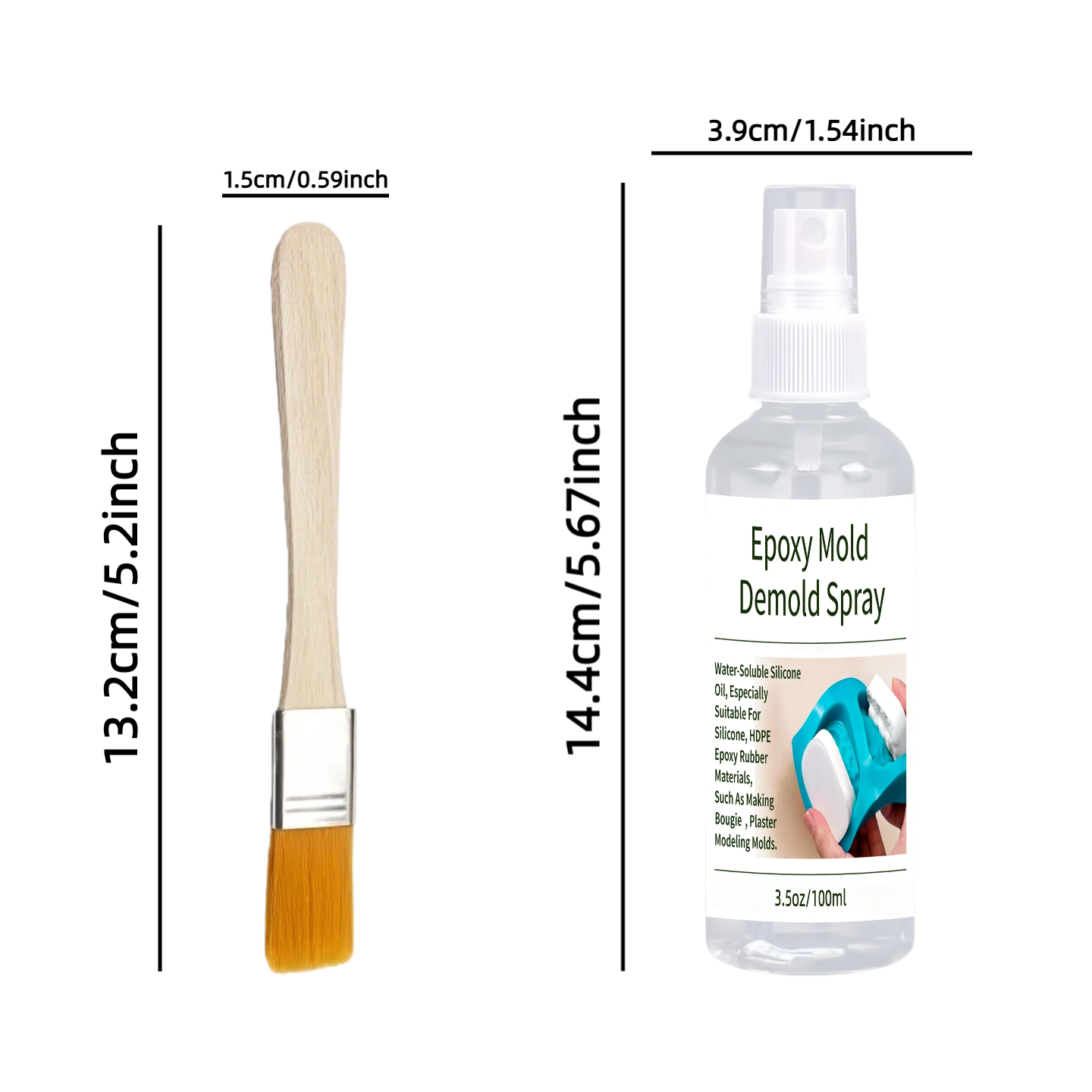 Epoxy Mold Demold Spray, Fast- - Candle Mold Silicone recension och pris