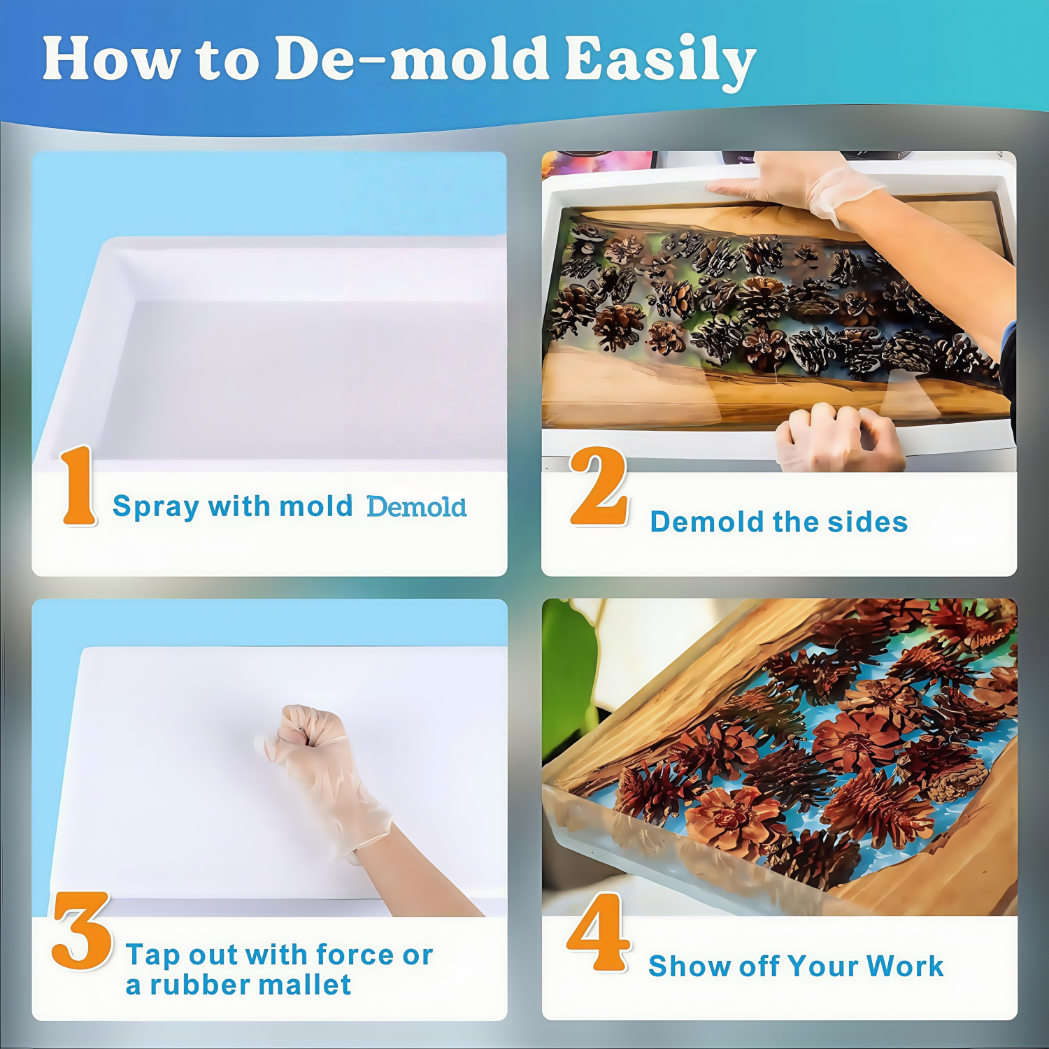 Epoxy Mold Demold Spray, Fast- - Candle Mold Silicone recension och pris