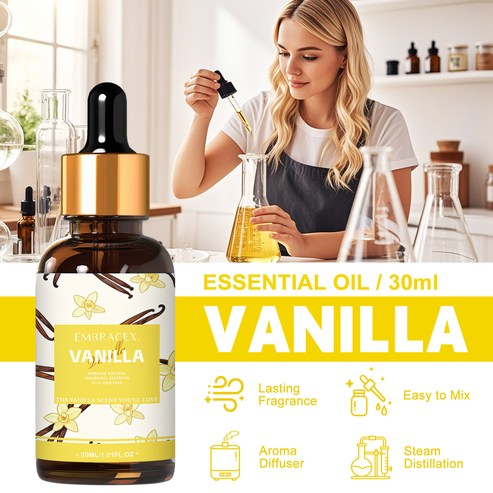 30ml Vanilla Essential Oil Per - Candle Making Scents recension och pris