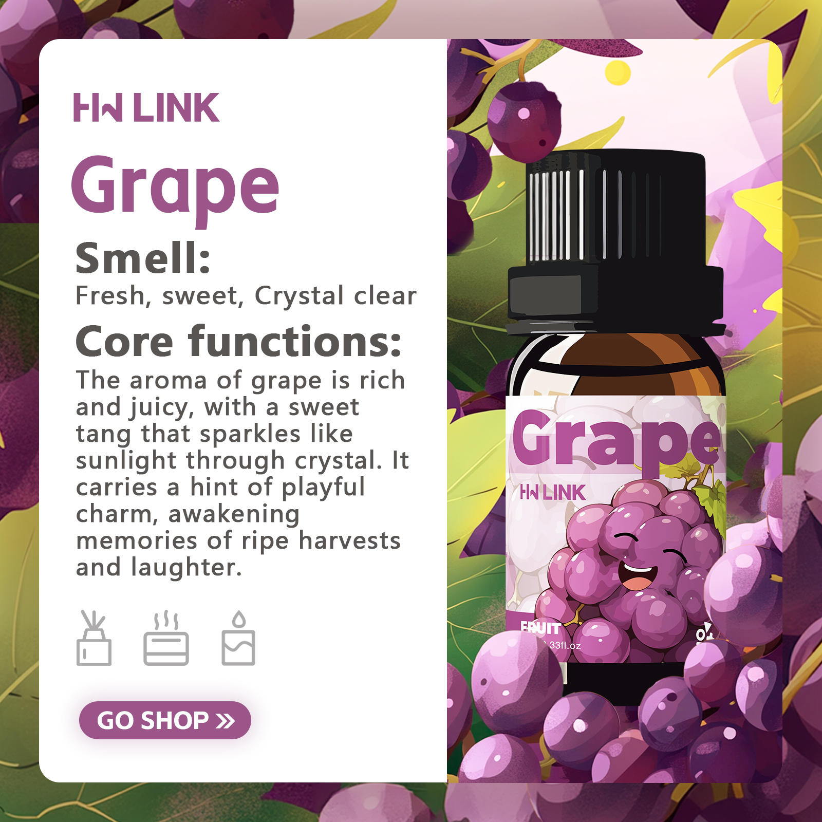 Grape Essential Oil 10ml Perfu - Candle Making Scents recension och pris