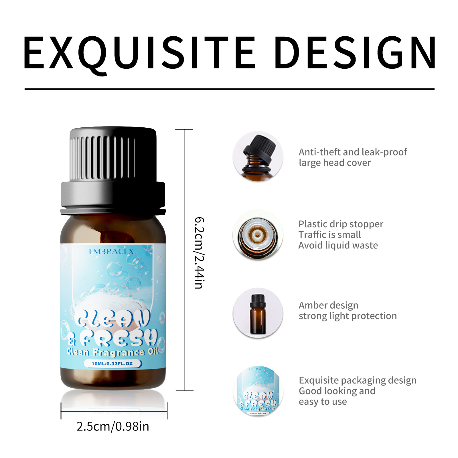 10ml Clean Fresh Essential Oil - Candle Making Oil Scents recension och pris