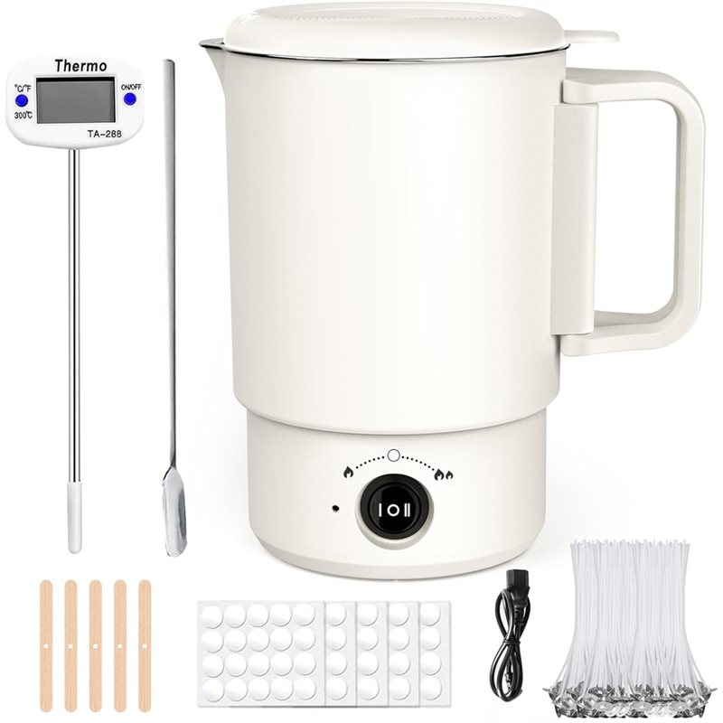 A47U Electric Wax Melting Pot  - Candle Making Thermometer recension och pris
