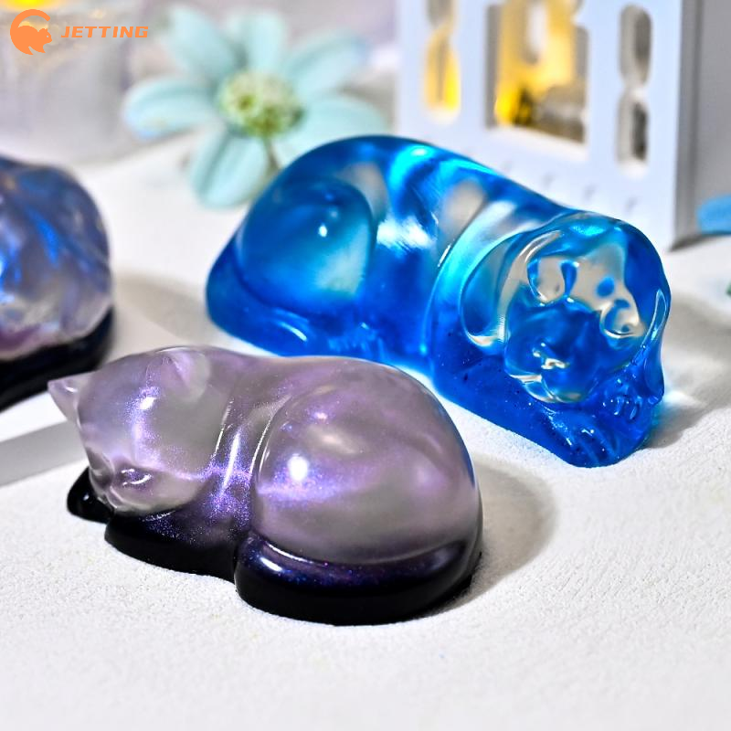 1PCS Sleeping Cat Dog Ornament - Candle Mold Silicone recension och pris