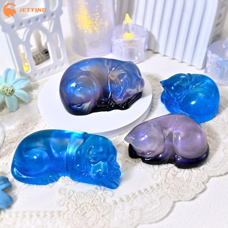 1PCS Sleeping Cat Dog Ornament - Candle Mold Silicone recension och pris