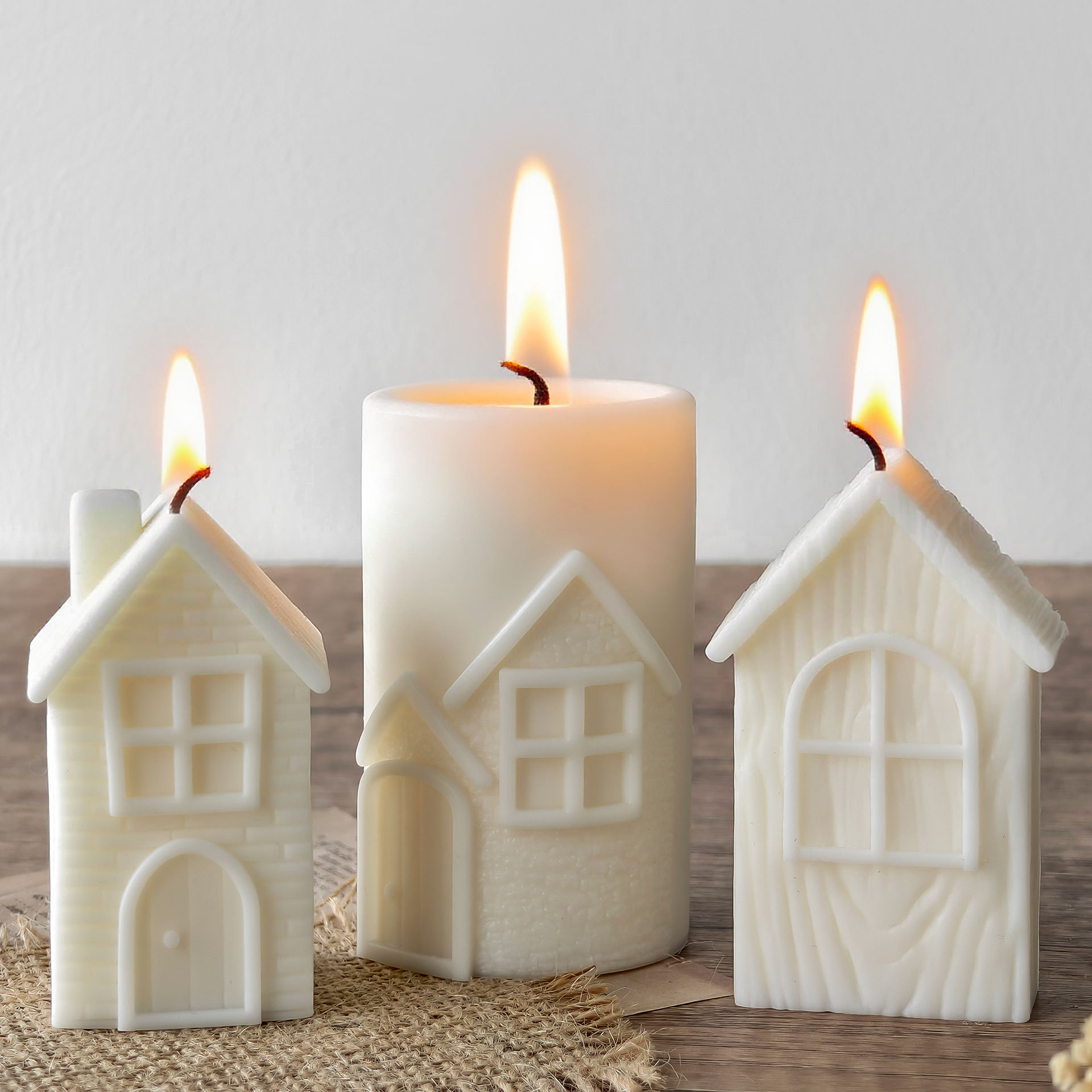 DIY Chimney House Silicone Mol - Soy Wax Pillar Blend recension och pris