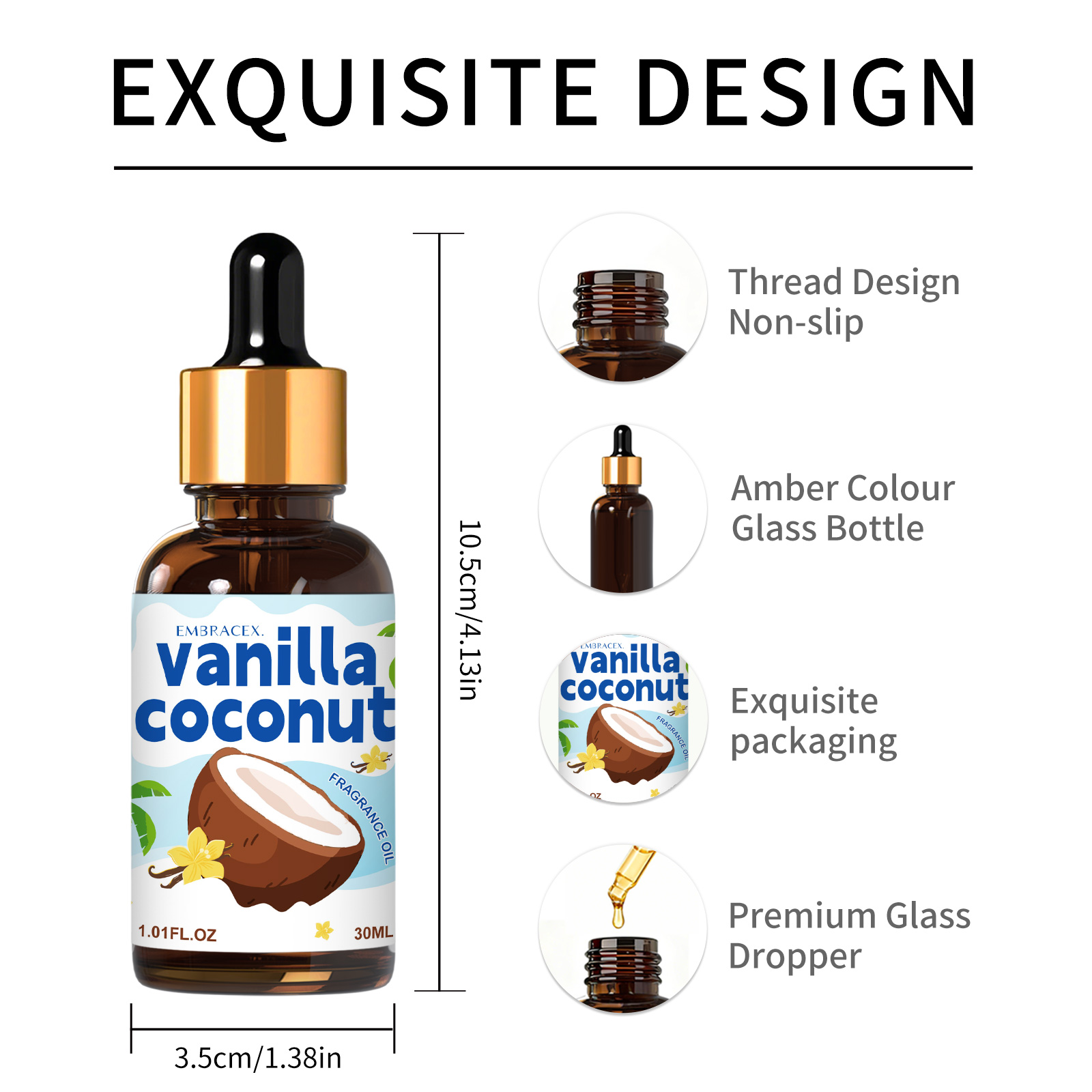 30ml Vanilla Coconut Essential - Candle Making Scents recension och pris