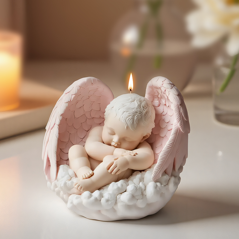 3D cute angel baby candle mold - Candle Making Thermometer recension och pris