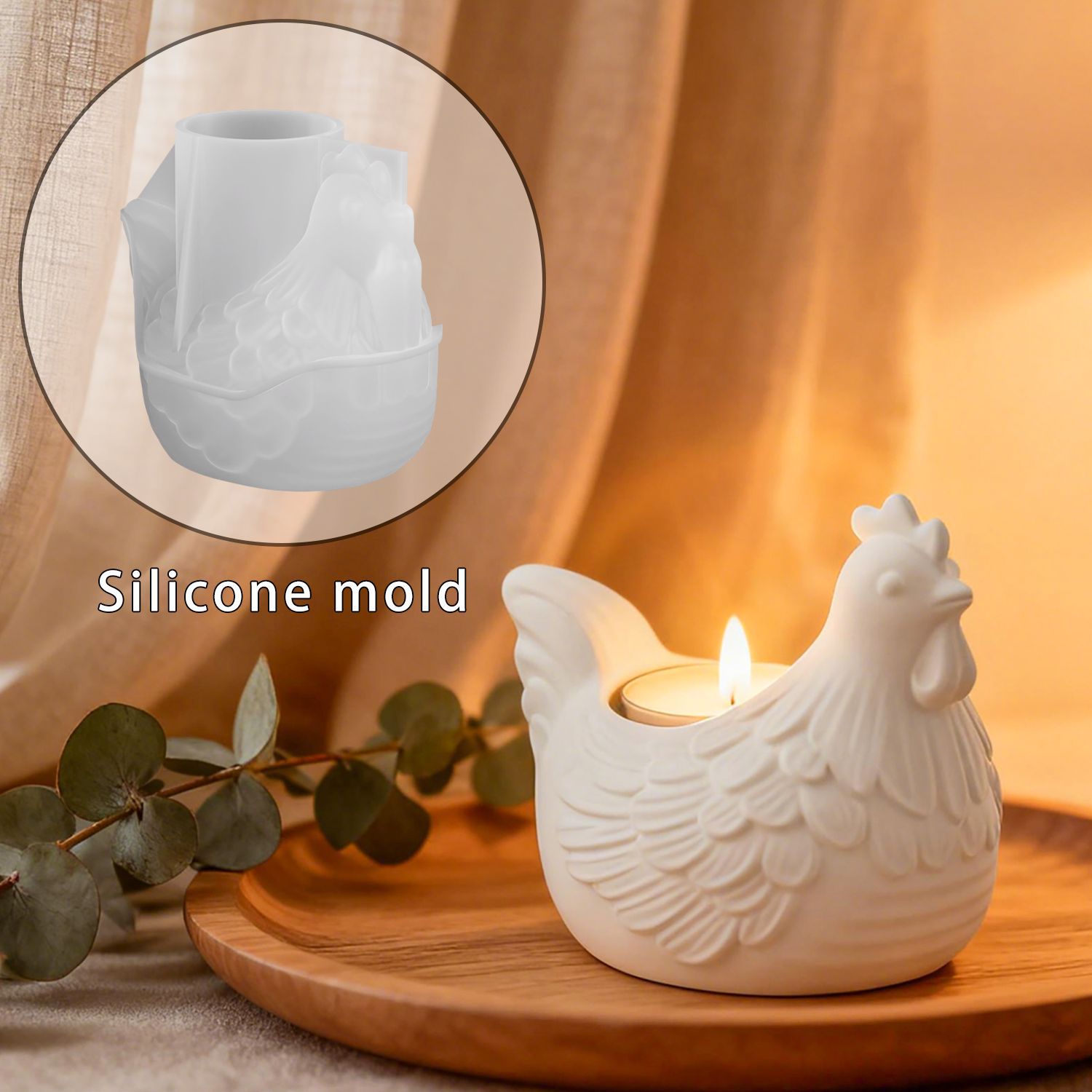 DIY 3D Little Chicken Candle H - Candle Mold Silicone recension och pris