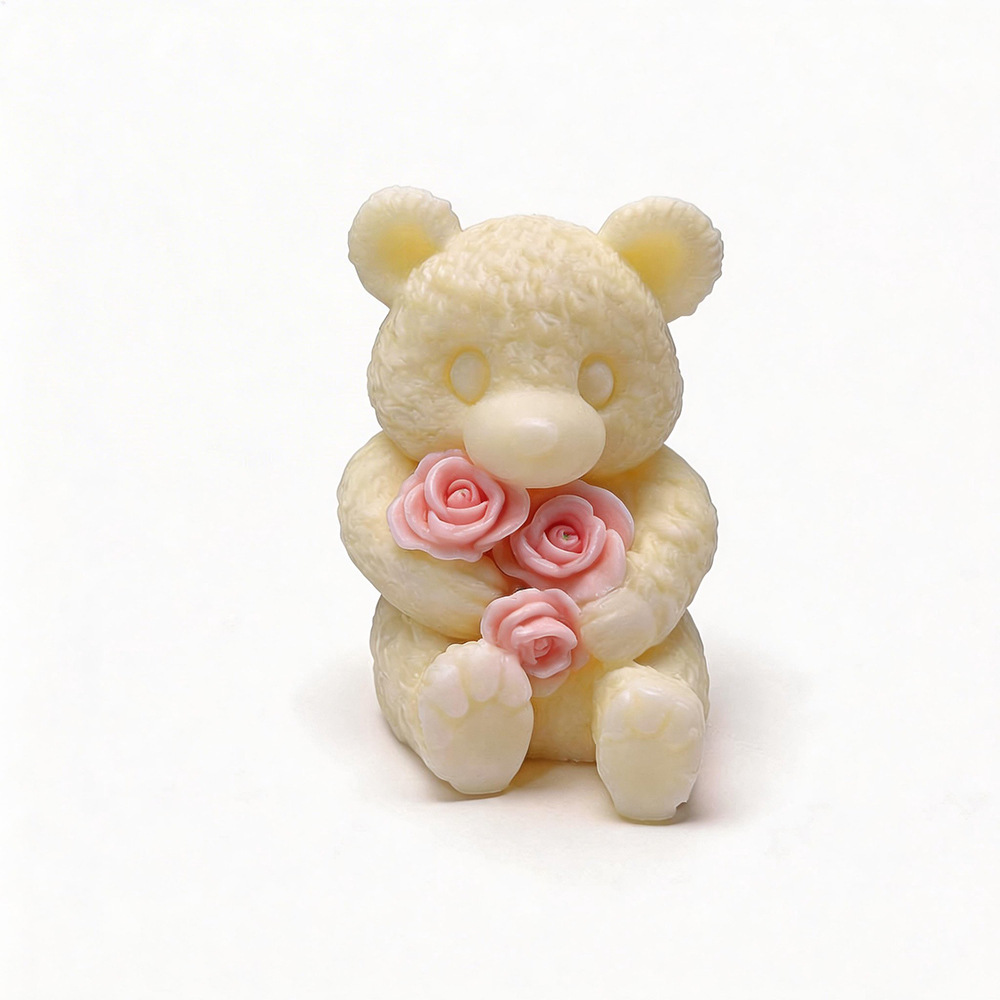 Teddy Bear Candle Mold Fluffy  - Candle Making Workshops recension och pris