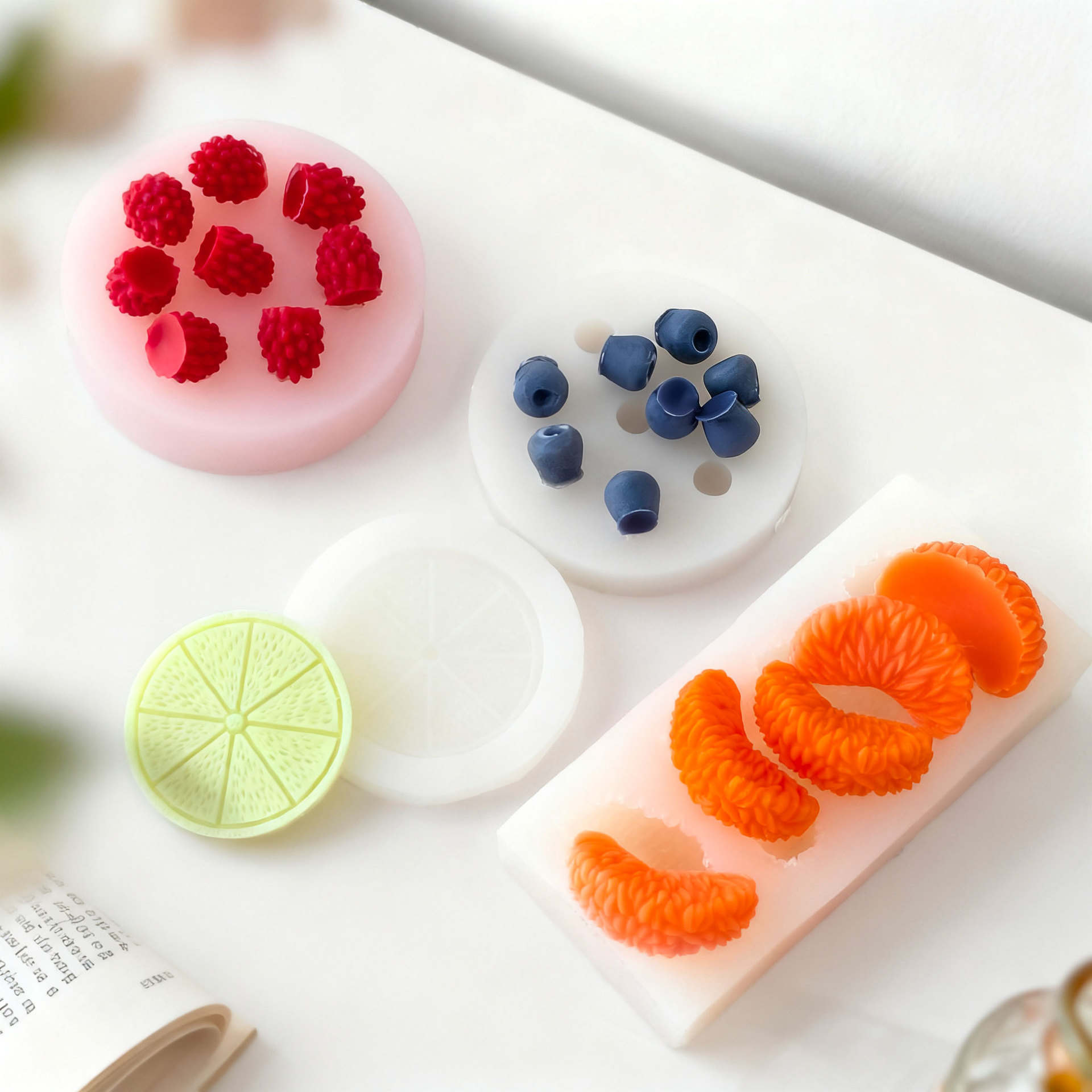 Fruit modeling silicone candle - Soy Wax Pillar Blend recension och pris