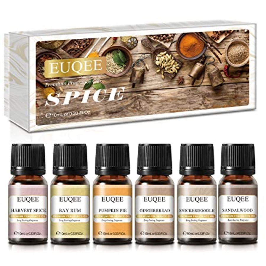 EUQEE 6PCS Spice Autumn Fragra - Candle Making Oil Scents recension och pris