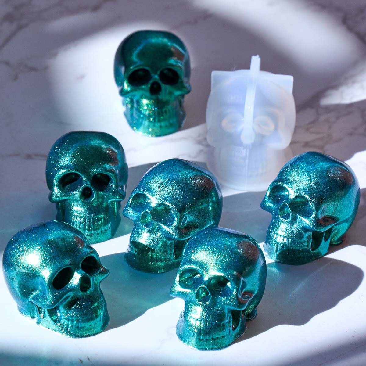 Halloween Ornament Mini Skull  - Candle Mold Silicone recension och pris