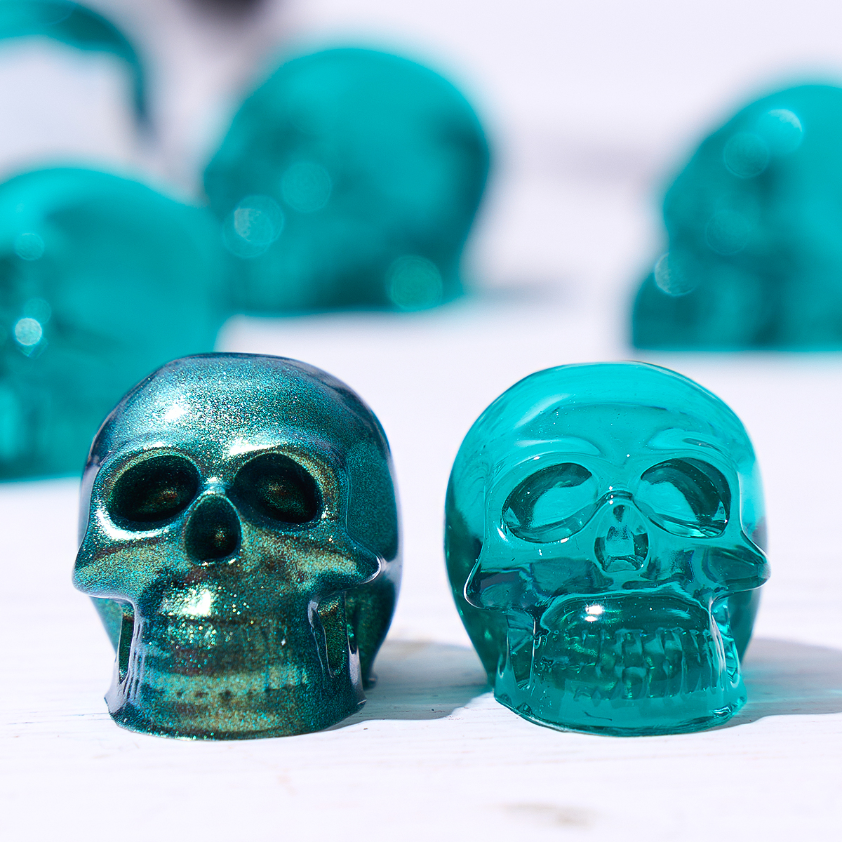 Halloween Ornament Mini Skull  - Candle Mold Silicone recension och pris