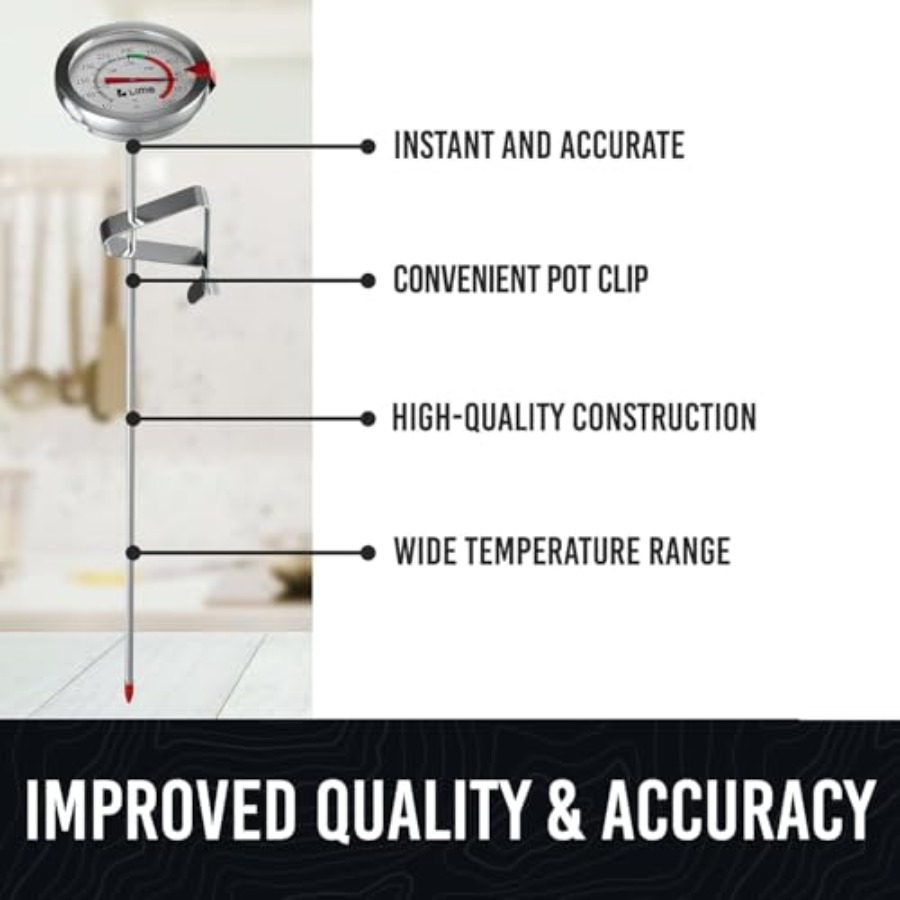 Candy Thermometer with Pot Cli - Candle Making Thermometer recension och pris