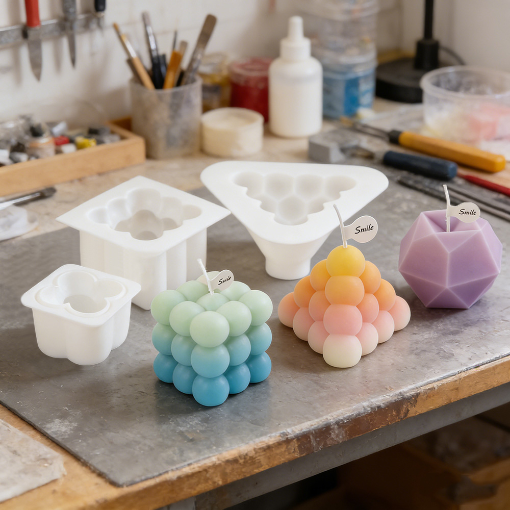 3D Bubble Cube Silicone Candle - Candle Making Kits recension och pris