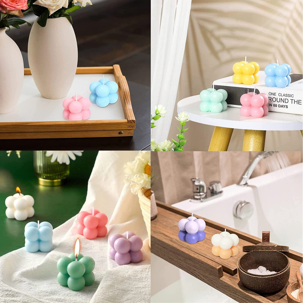 3D Bubble Cube Silicone Candle - Candle Making Kits recension och pris