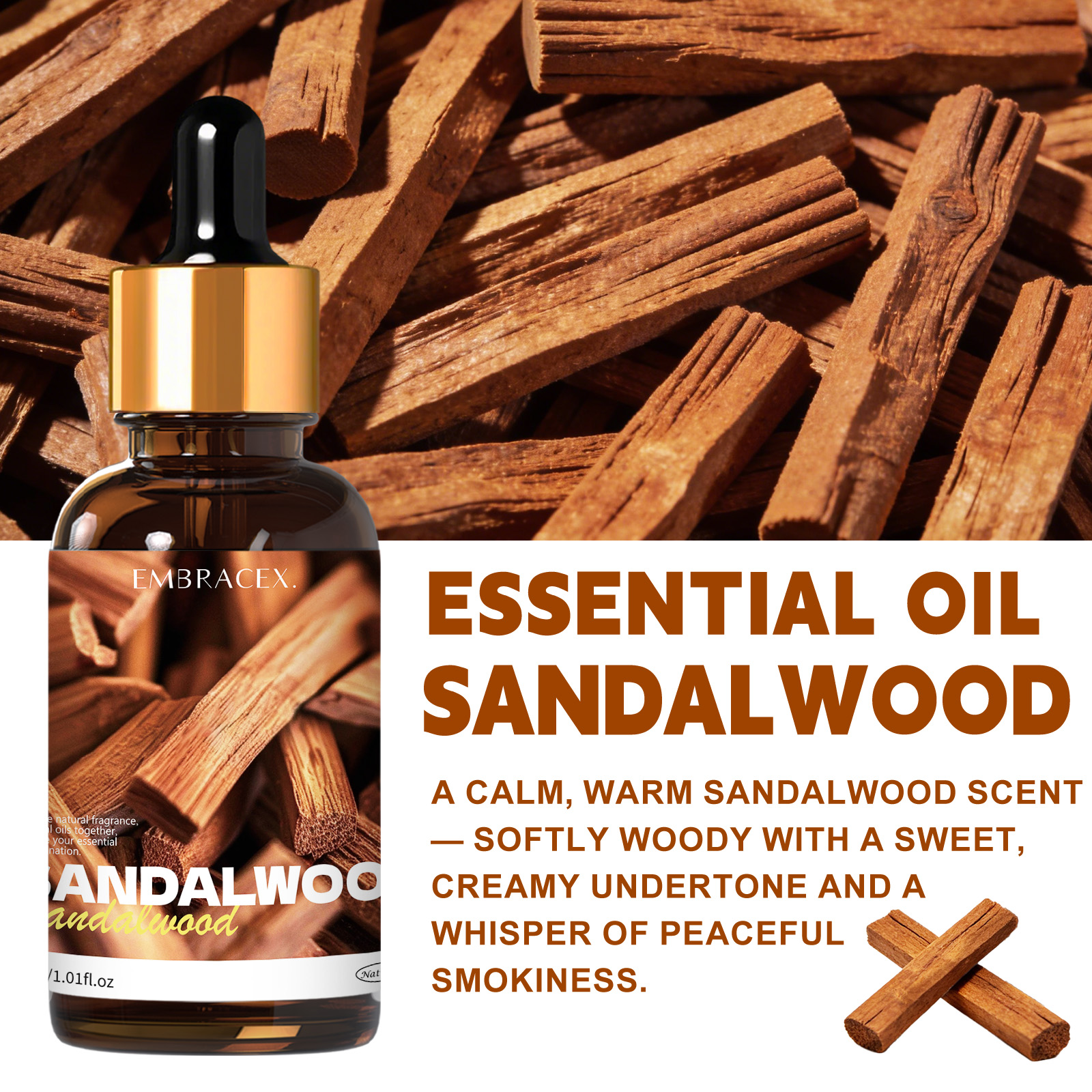 30ml Sandalwood Natural Plant  - Candle Making Oil Scents recension och pris