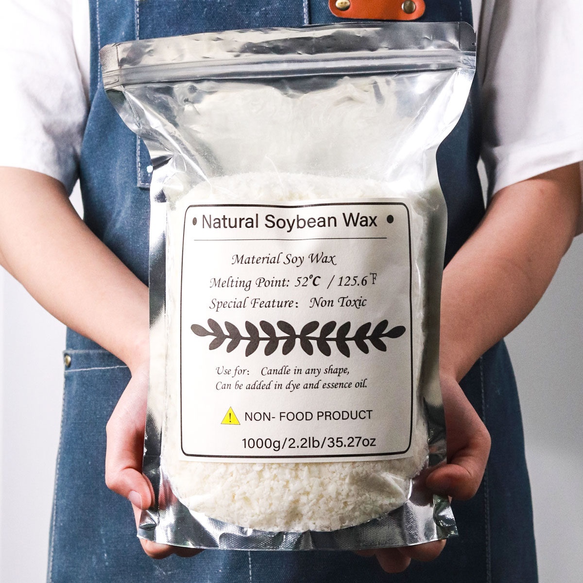1KG Natural Soy Wax Granular S - Soy Wax Pillar Blend recension och pris