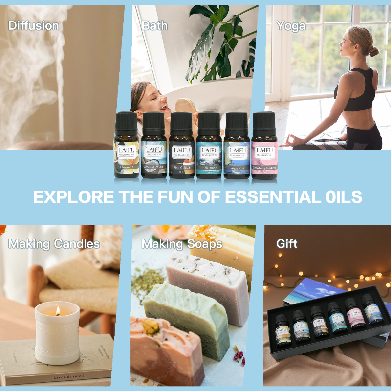6x10ML Summer Essential Oils S - Candle Making Oil Scents recension och pris