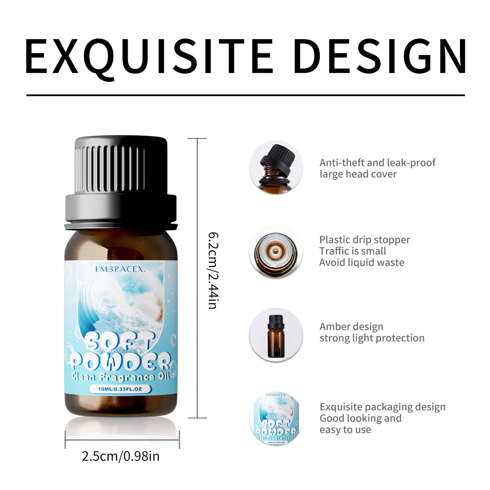 10ml Soft Powder Essential Oil - Candle Making Scents recension och pris